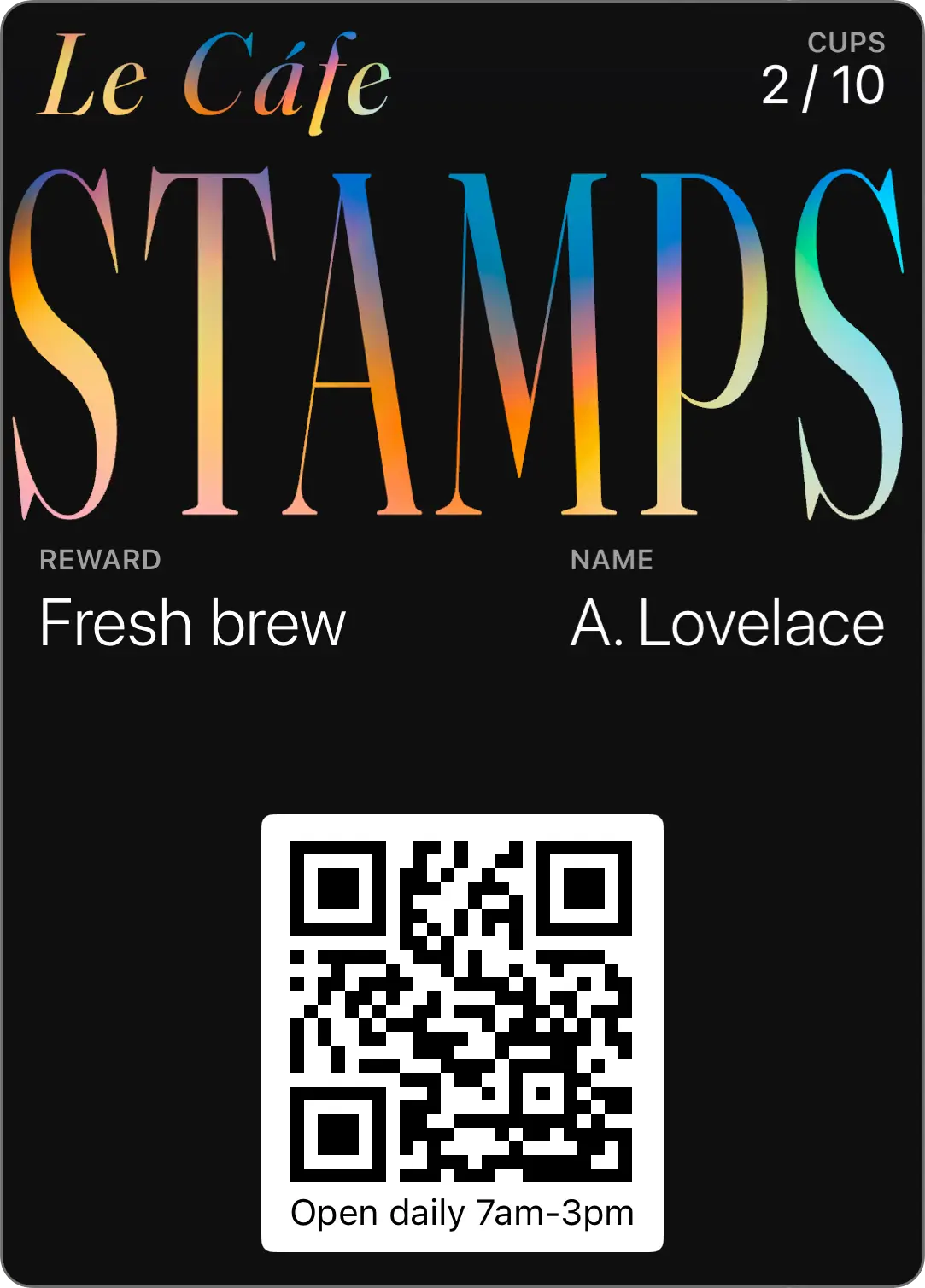 Stamp cards